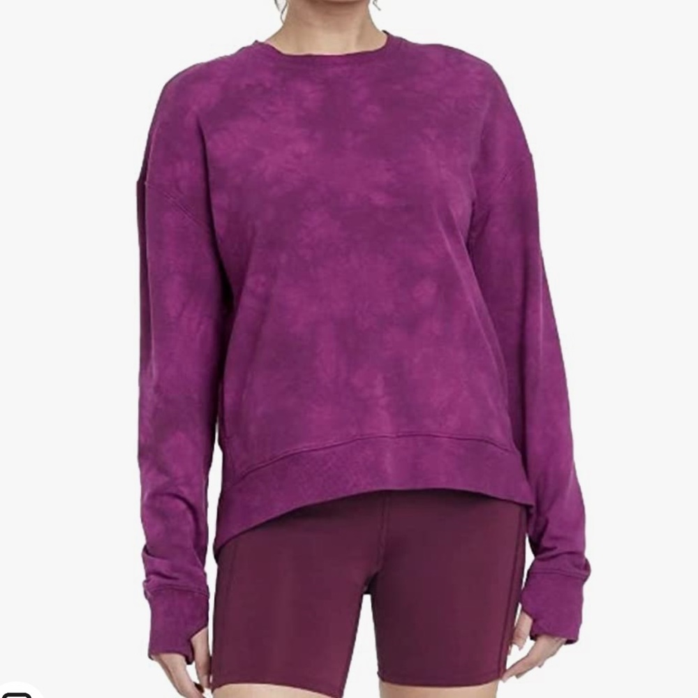 NWT All in Motion Purple Tie-Dye Sweater size XL